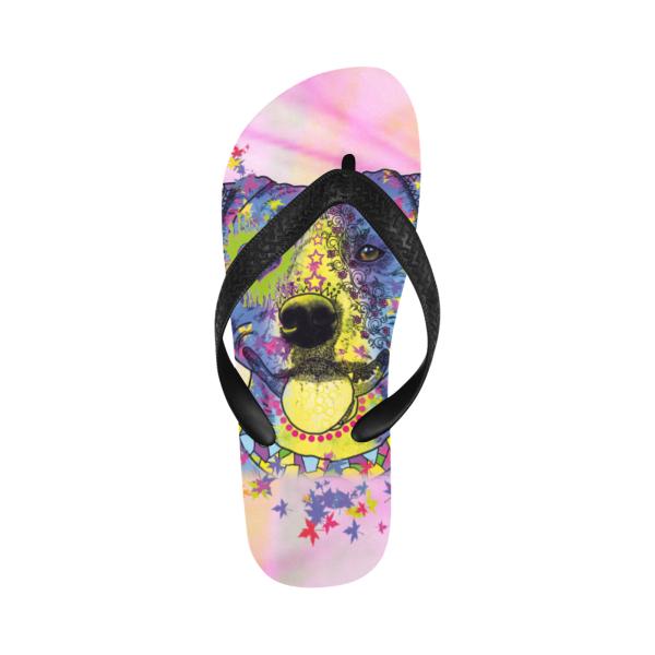 Flip Flops Hundemotiv Tayra - Strandsandalen, Sandalen, bunt, Grösse 38-45, Unisex, AmStaff, Staffordshire, Staff, Pitbull, Pit, SOKA, Familienhunde